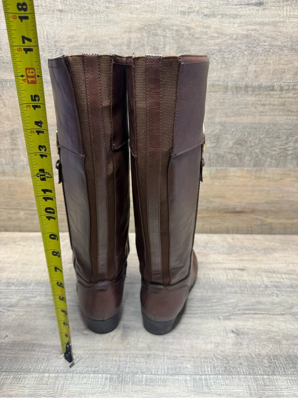 Liz Claiborne Women's Tall Brown Leather Over-the-Knee Boots